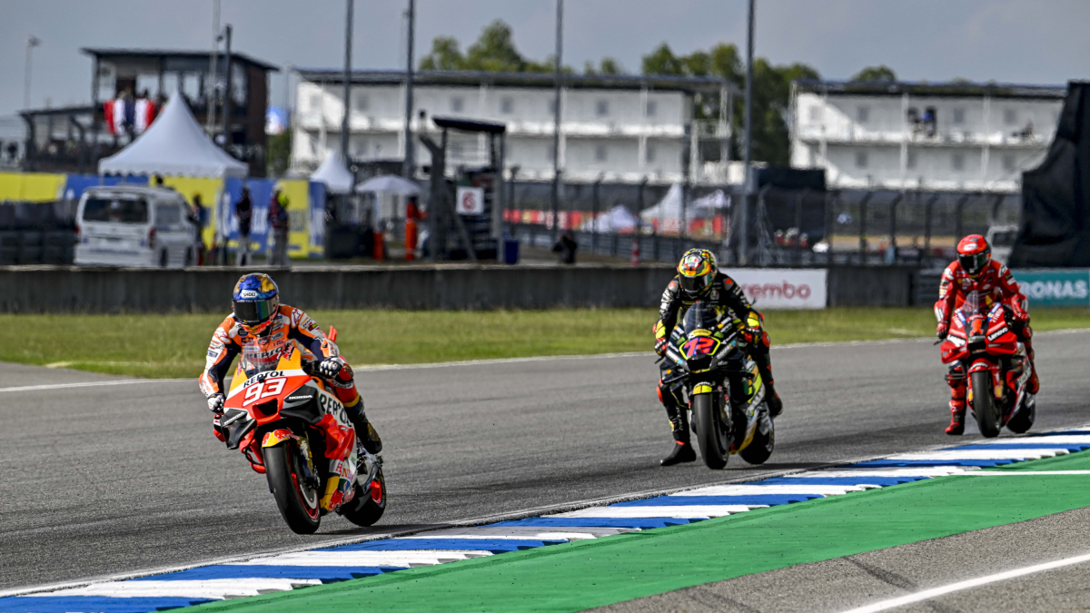 Marc Márquez durante el Gran Premio de Tailandia.