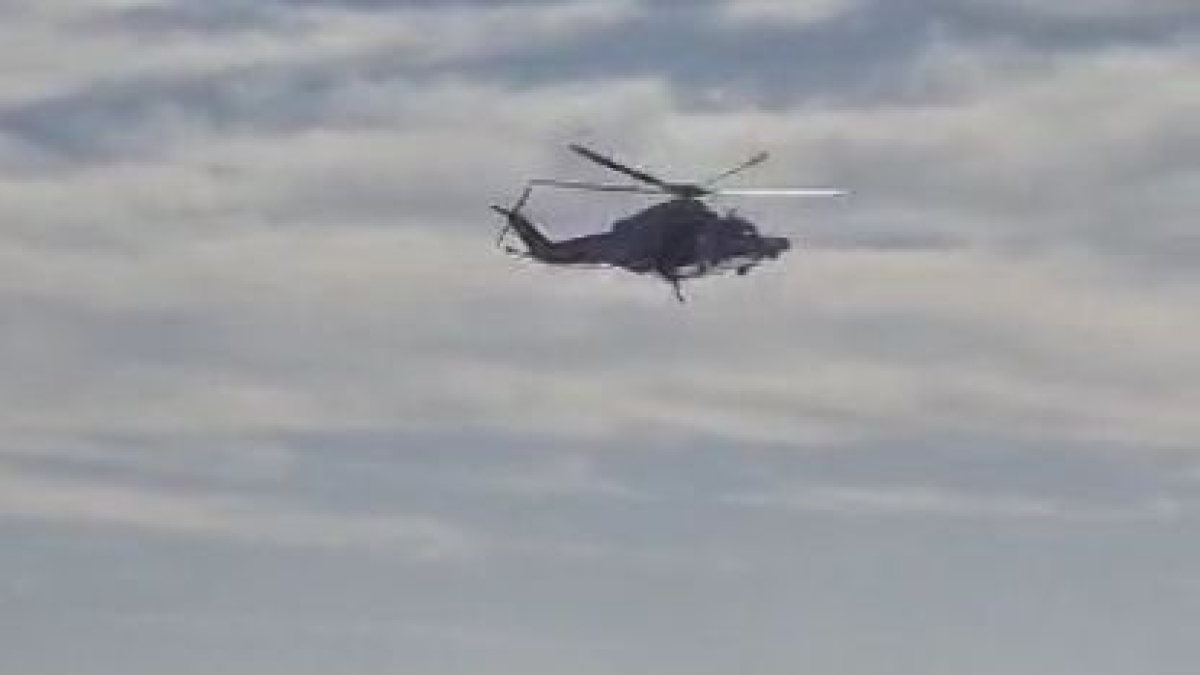 Un moment del rescat a Cunit.