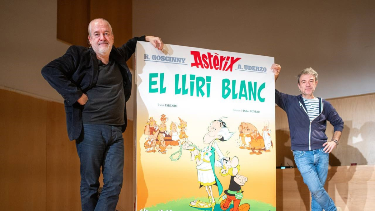 Els autors d''El lliri blanc' Didier Conrad i Fabrice Cano. EUROPA PRESS