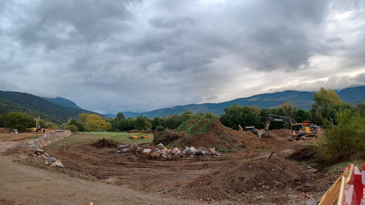 Les primeres hores del futur hospital comarcal a la Seu d’Urgell. - C. SANS