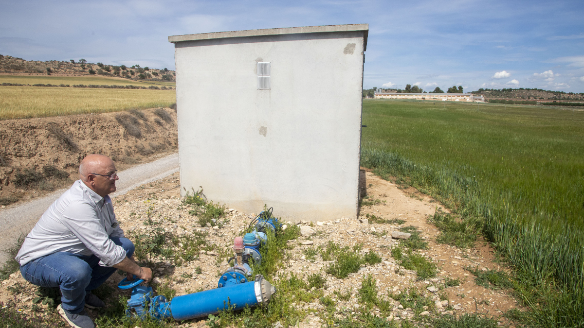 Minguella, agricultor de Vilagrassa i vicepresident del Canalet. - LAIA PEDRÓS
