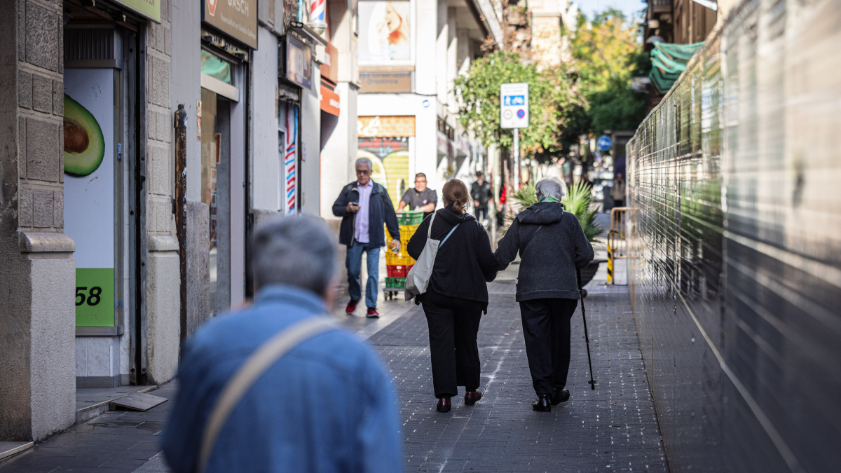 Un carrer de Barcelona.