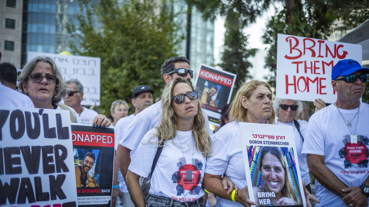Concentració a Tel Aviv per les persones segrestades per Hamàs