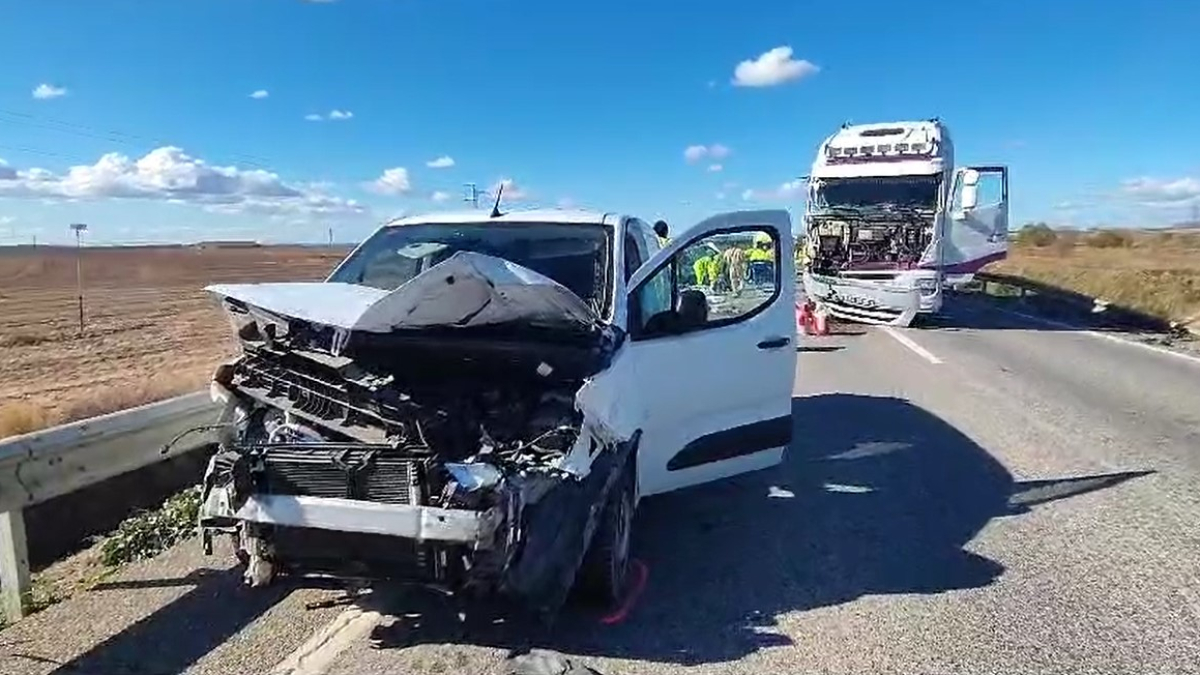Accident a l'N-240 a Lleida. Jordi Echevarria