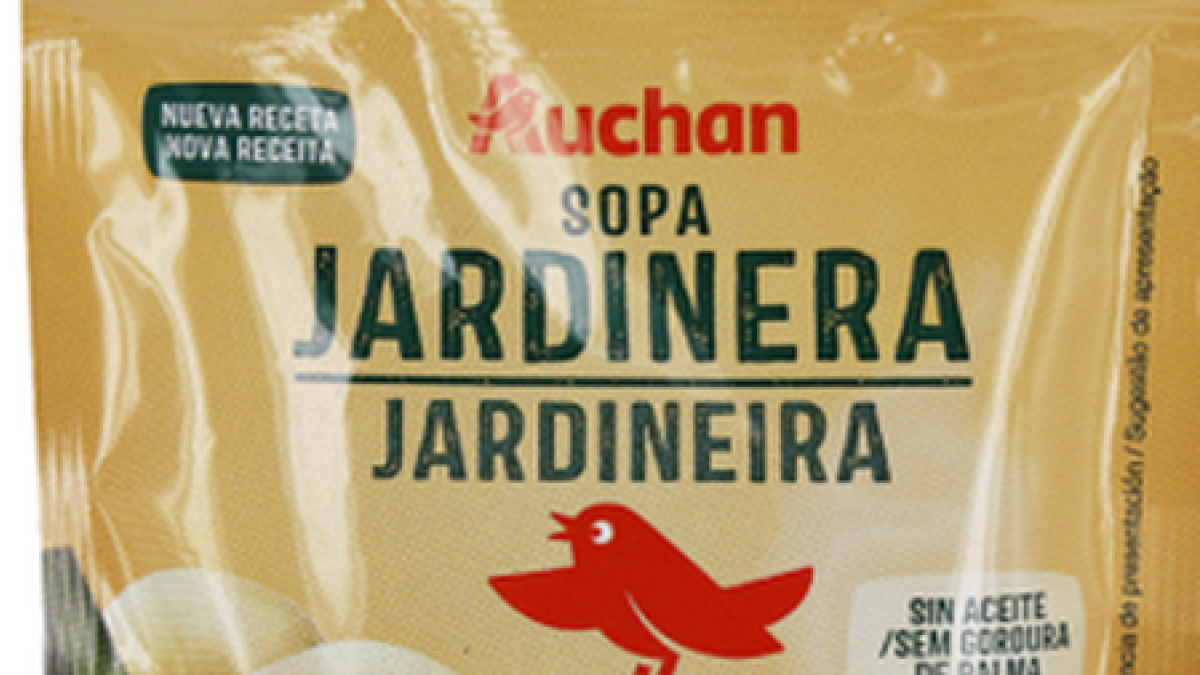 La sopa jardinera de la marca Auchan.