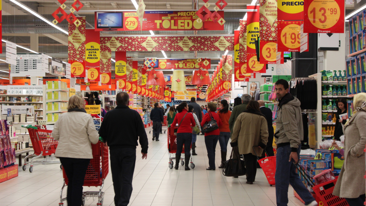 Imagende archivo de un supermercado.