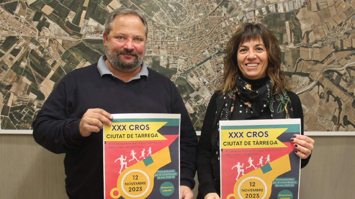 Silveri Caro, concejal de Deportes, y la alcaldesa, Alba Pijuan, presentaron ayer la prueba.