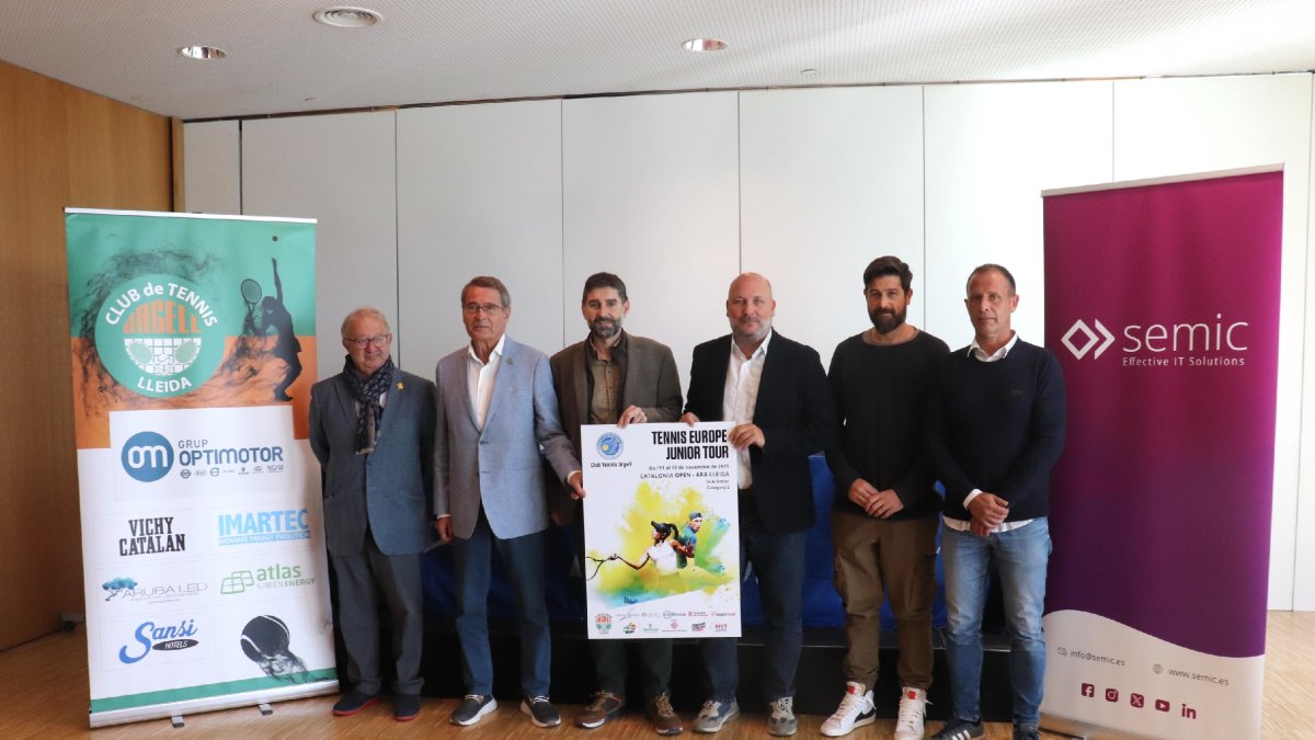 Un moment de la presentació de la prova, ahir a la Llotja de Lleida.