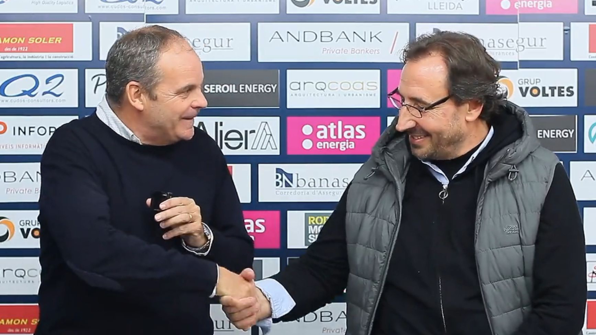 Xavier Batalla, a l'esquerra de la imatge, i Josep Maria Oromí.