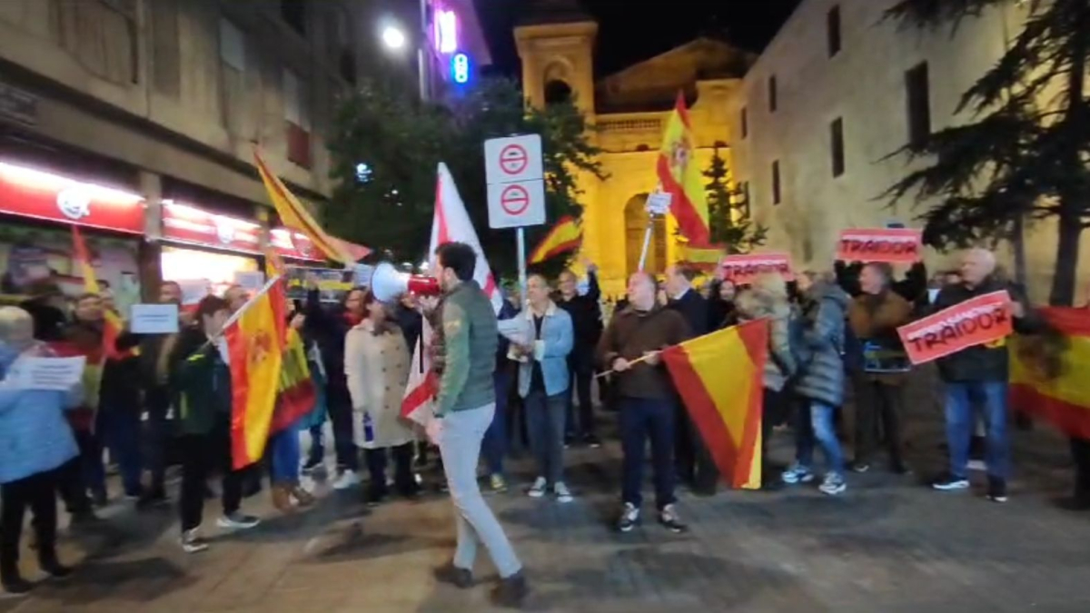 Protesta a Lleida contra l'amnistia