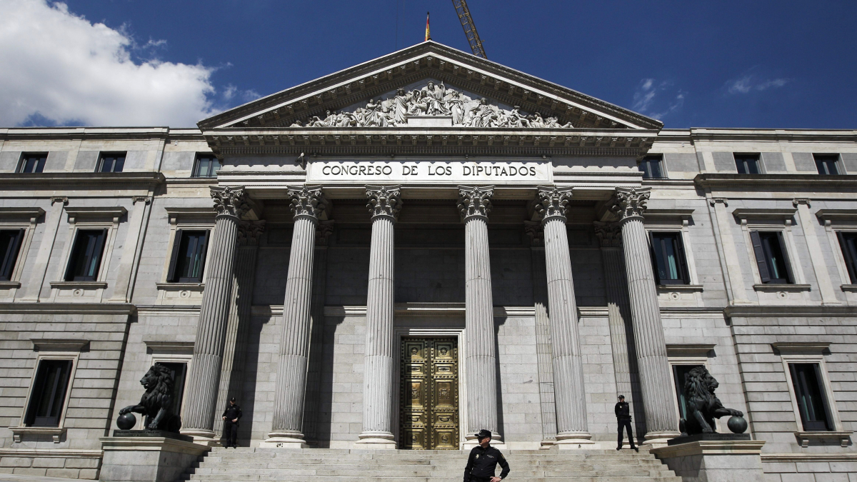 La façana del Congrés dels Diputats.
