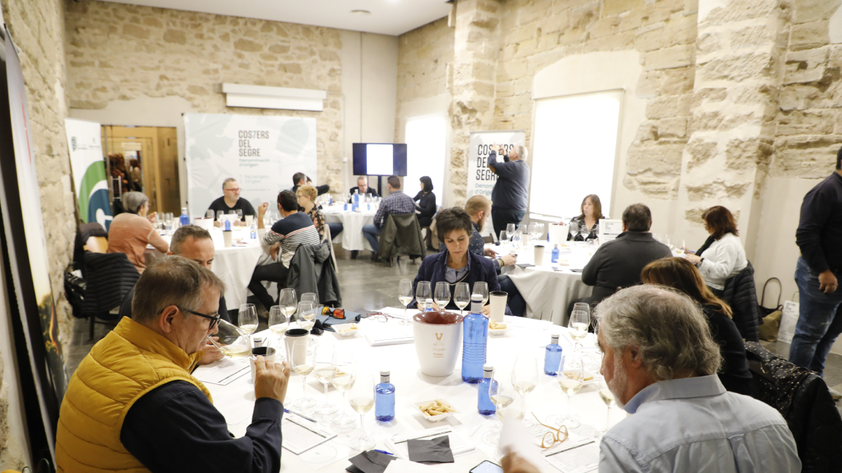 Tast ahir per part del jurat a l’aula taller de la Seu Vella. - AMADO FORROLLA