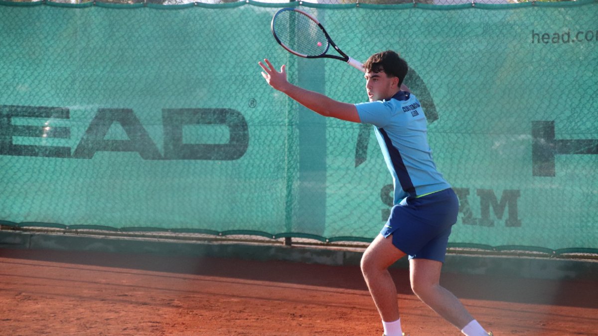 Daniel Fraile, un dels jugadors lleidatans que van superar la primera ronda del torneig.
