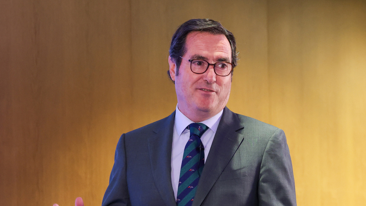 El president de la CEOE, Antonio Garamendi, en una imatge d'arxiu.