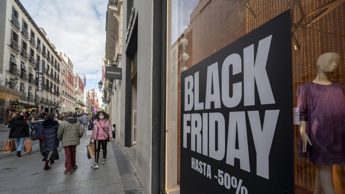 Cartel de Black Friday de archivo