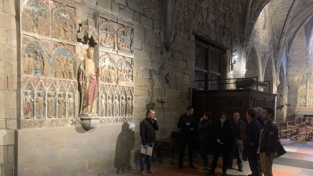 Retablo de Santa Úrsula, hace un año antes de su traslado. - OBISPADO DE LLEIDA