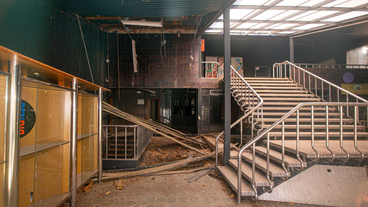 Estado actual de la discoteca Big Ben de Golmés.