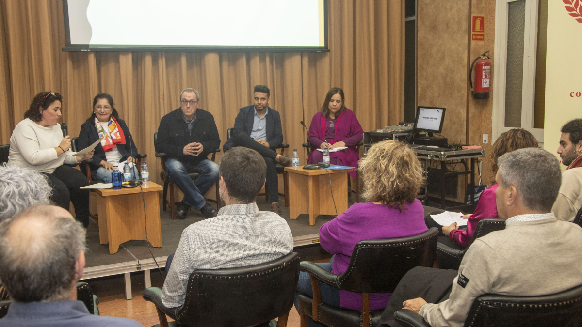 Imagen de la mesa redonda celebrada ayer en Tàrrega. - LAIA PEDRÓS