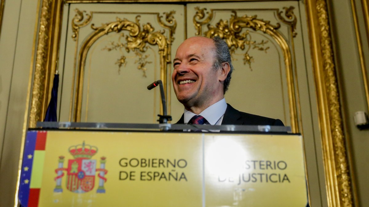 El exministro de Justicia en la XIV Legislatura, Juan Carlos Campo. - EUROPA PRESS