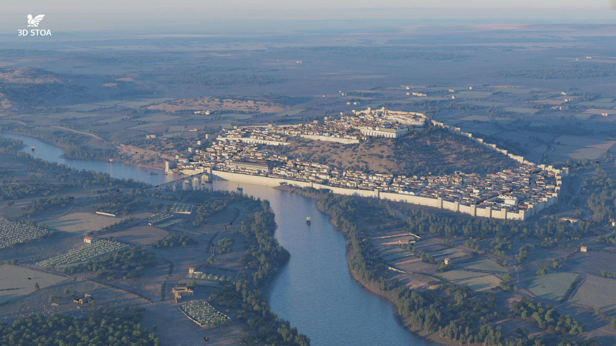 Recreació virtual de les tres ciutats romanes per al Museu de Lleida. SEGRE