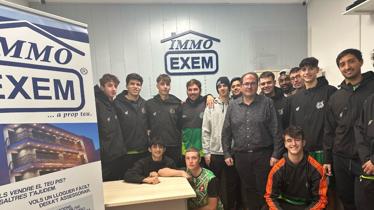 La firma inmobiliaria Immo Exem ha renovado su patrocinio con el Balàfia Vòlei.