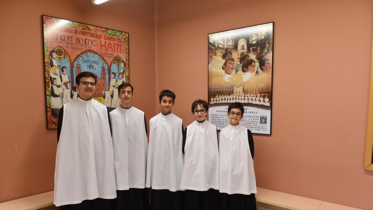 CINC de ponent. D’esquerra a dreta: Joan Maria, David, Ramon, Pau i Miquel. Són de Lleida i Tàrrega.