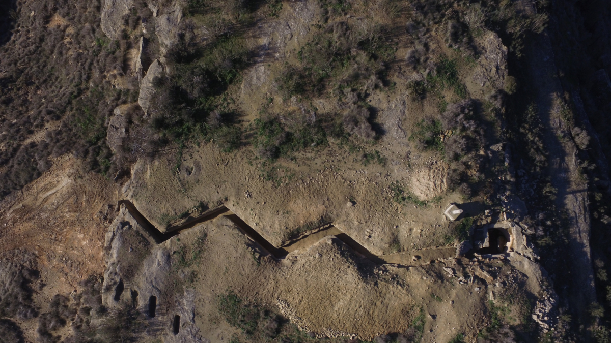 Excavaciones en el Tossal de la Nora en Alcoletge.