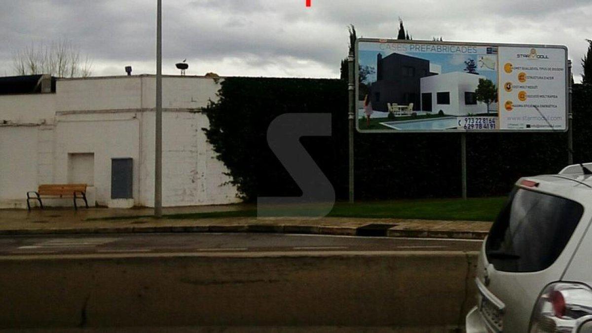 Una curiosa ubicació publicitària