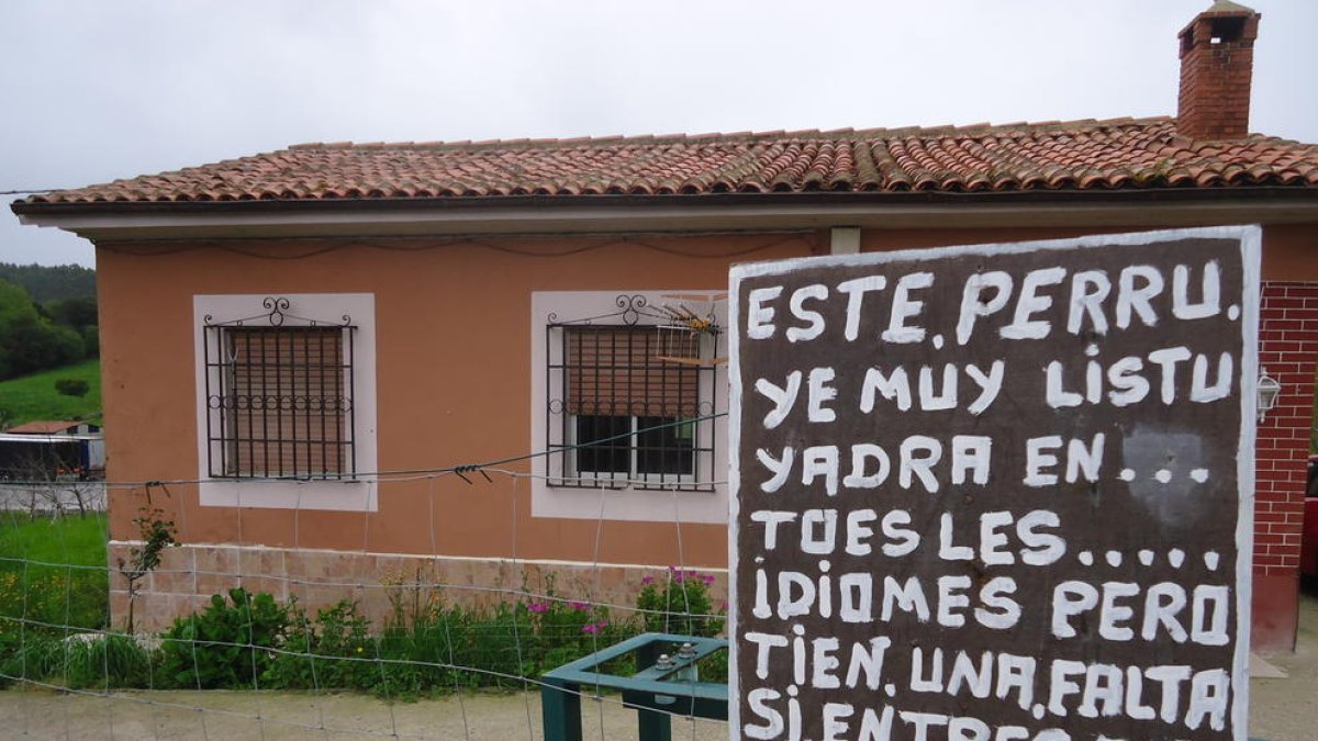 Un gos poliglot, a Astúries