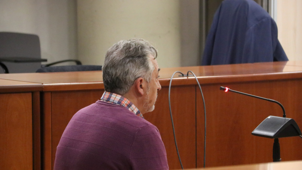 L'acusat durant el judici a l'Audiència de Lleida.