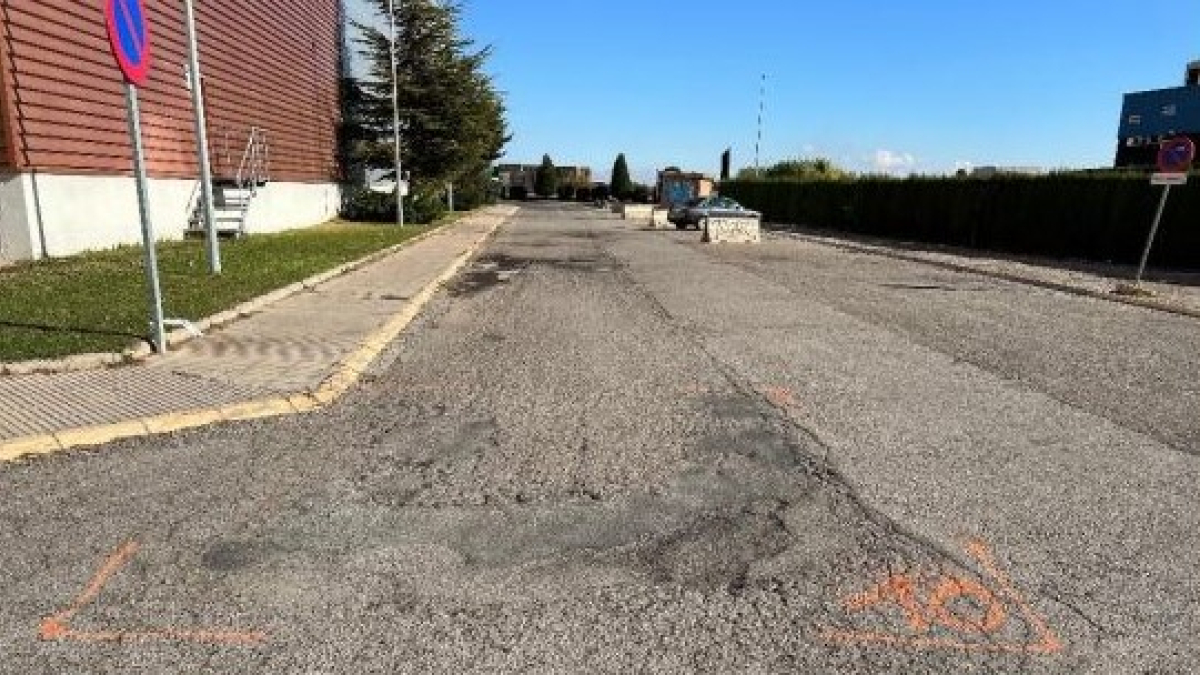 Un dels carrers del polígon industrial de Torrefarrera. - A.T.