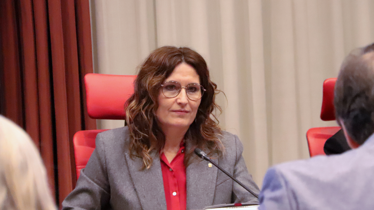 La consellera de la Presidencia, Laura Vilagrà, comparece en la comisión de asuntos institucionales (CAI) del Parlament.