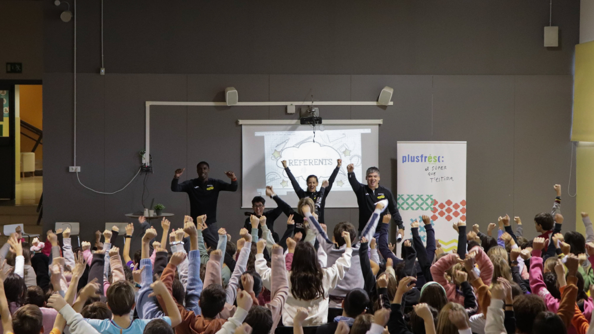 'Referents' visita 150 alumnes de l'Escola Ciutat Jardí de Lleida - LAURA QUINTANA