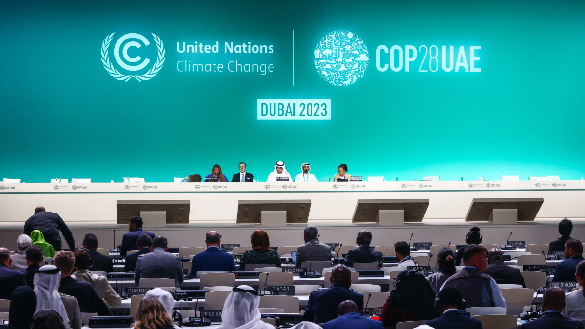 Una sessió de la COP 28 que se celebra aquests dies a Dubai. 