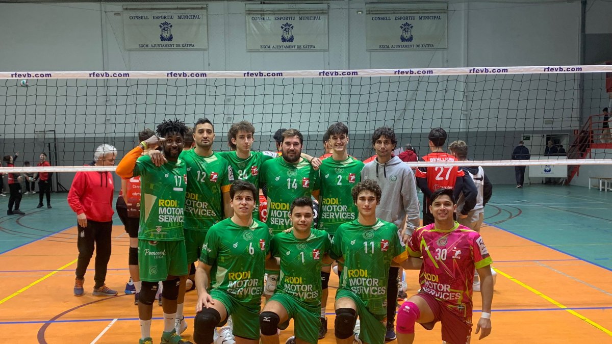 Los jugadores del Rodi Balàfia Vòlei. - BALÀFIA VÒLEI
