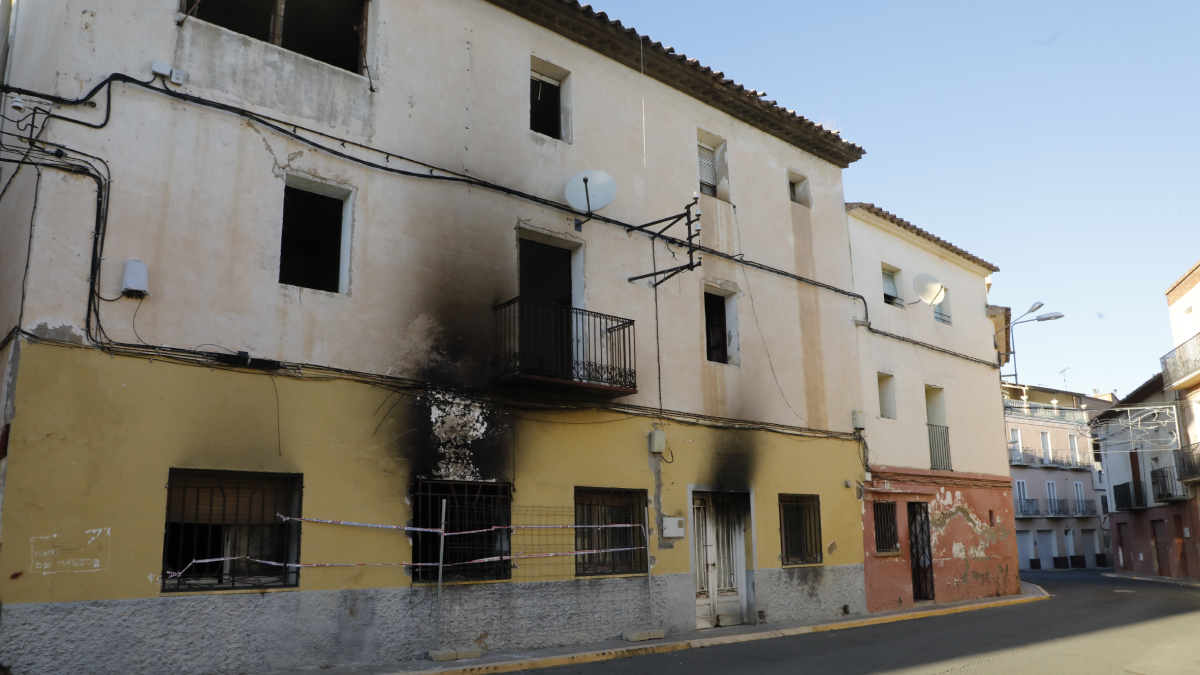 L’habitatge que el jove okupa d’Almenar va cremar el passat 16 de novembre. - AMADO FORROLLA