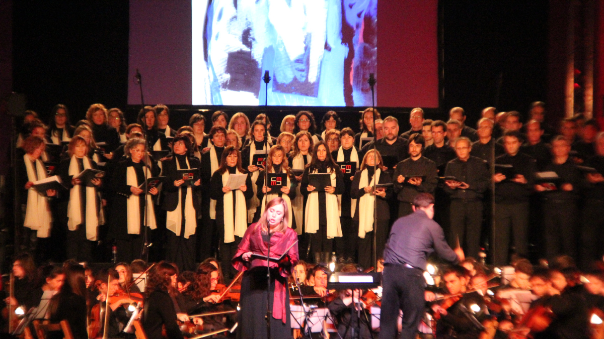 La mezzosoprano Marta Infante, la ‘última’ sibila que hizo oír su oráculo en la Seu Vella en 2012. - MAGDALENA ALTISENT