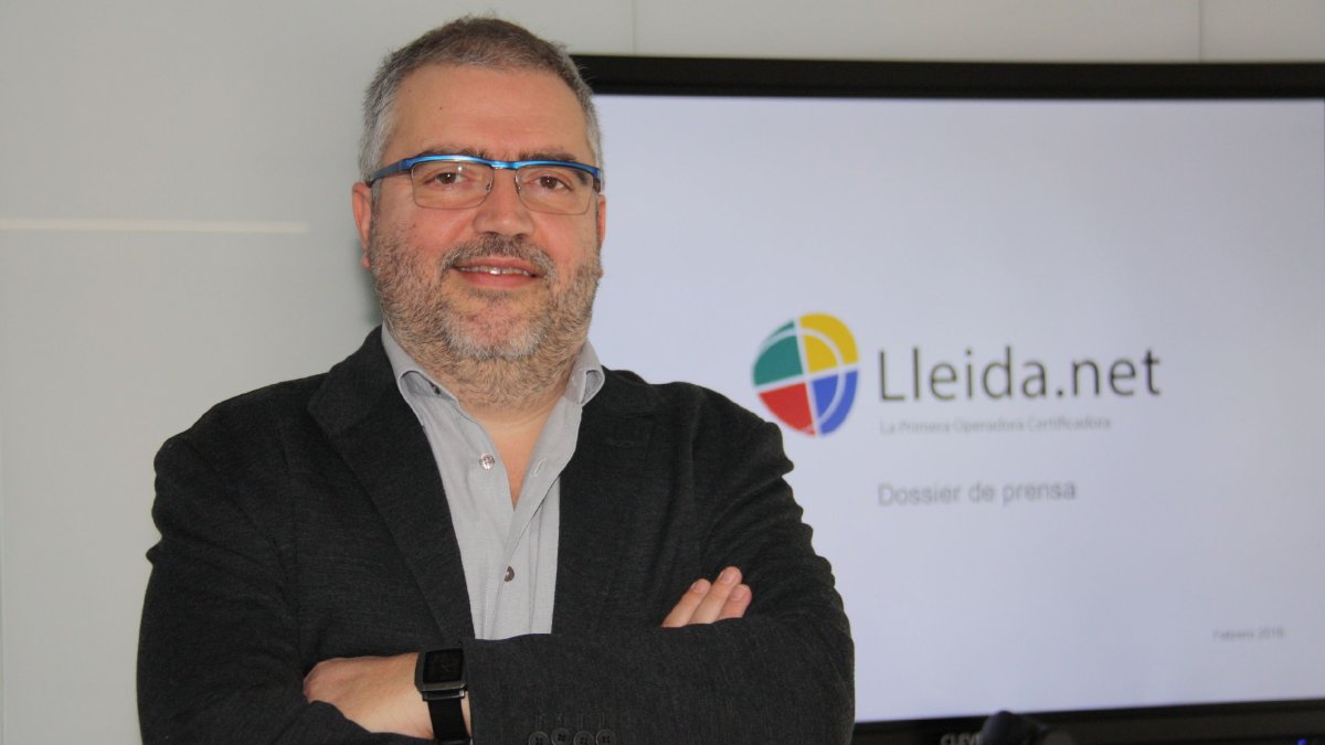 El consejero delegado de Lleida.net, Sisco Sapena.
