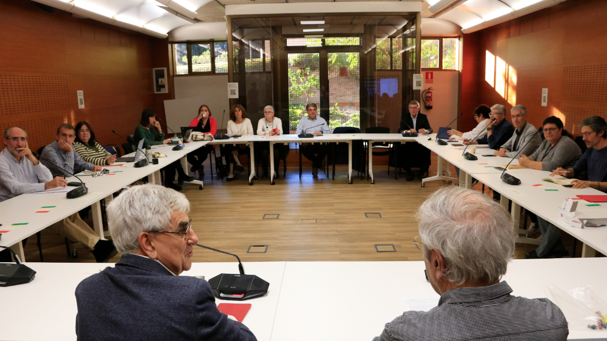 La reunión de ayer del Consejo Escolar de Catalunya. - ACN