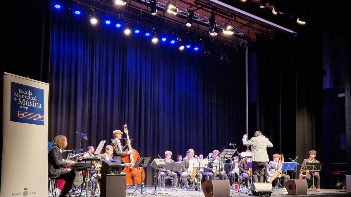 Una actuació de la jove Ponent Big Band de Lleida.