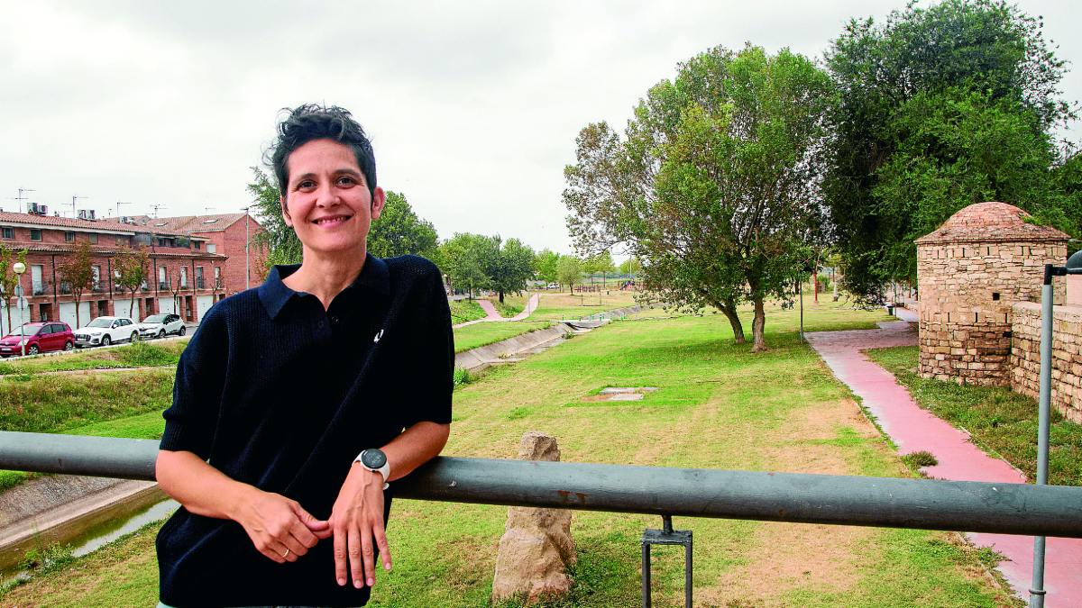 Anna Giribet, el mes d’agost passat a Tàrrega. - LAIA PEDRÓS