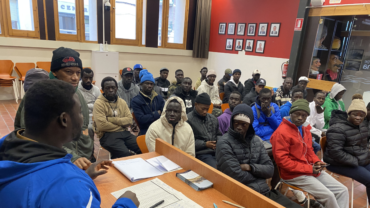 Immigrants senegalesos a Guissona.