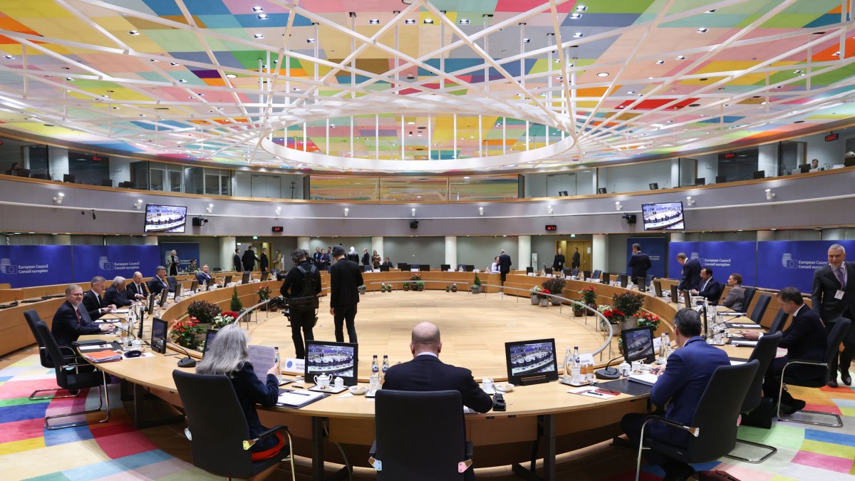 Imatge de la reunió del Consell Europeu a Brussel·les.