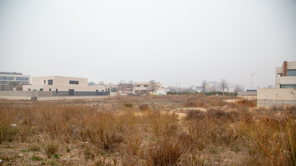 Vista de solars sense edificar a Ciutat Jardí. - JORDI ECHEVARRIA