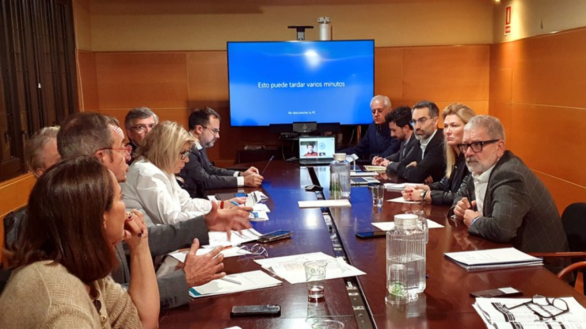 La reunió es va fer ahir a la tarda a la Paeria. - AJUNTAMENT DE LLEIDA