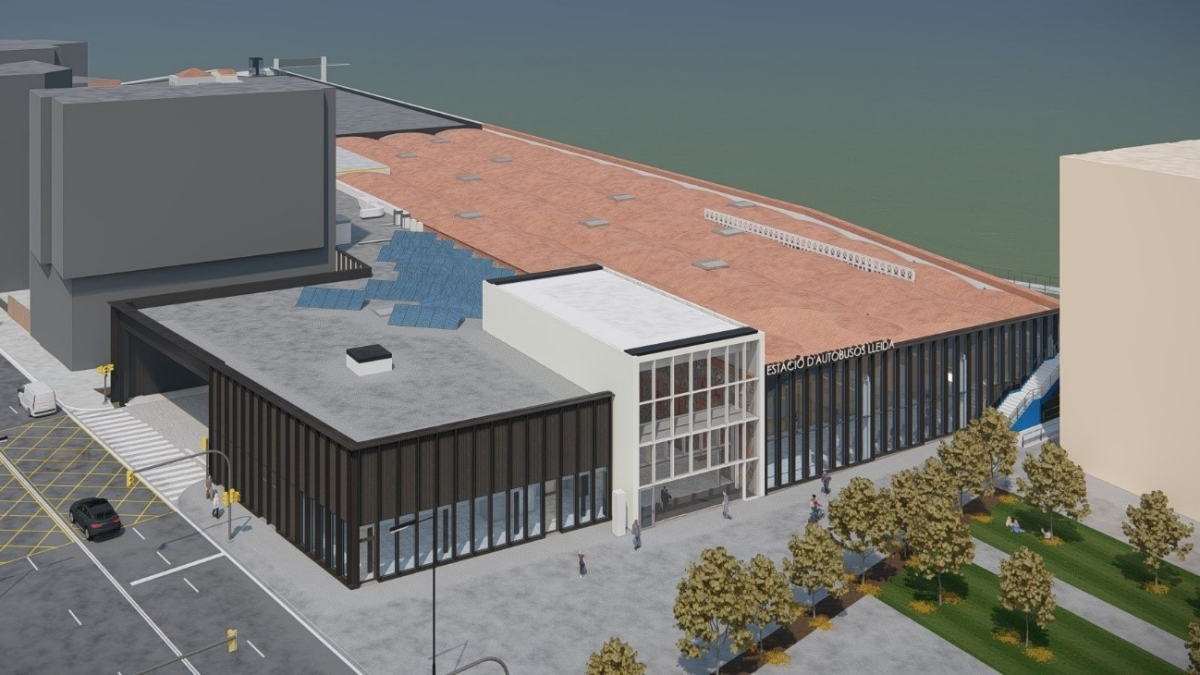 Imagen virtual de la nueva estación de autobuses. 