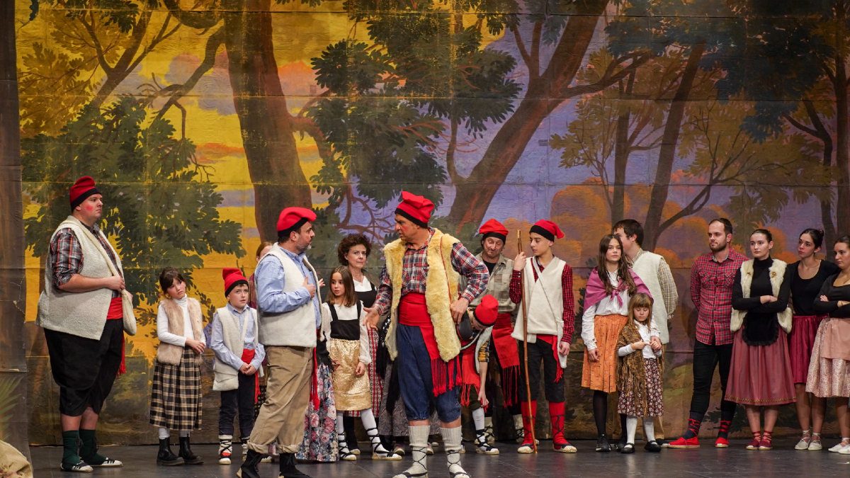 Representación de ‘Els Pastorets’, ayer a cargo de AEM-Belles Arts. - JORGE AGUSTÍN