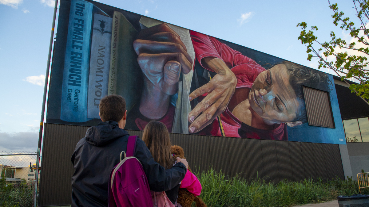 Un dels murals pintats en una de les edicions del PotFest. - GERARD HOYAS