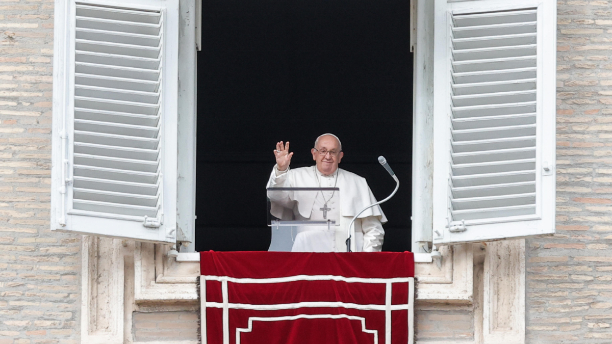El papa Francisco, ayer en su primer ángelus de 2024. - EUROPA PRESS