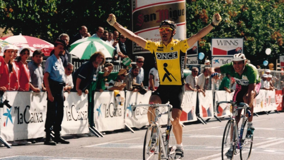 Laurent Jalabert, guanyador a Lleida d’una etapa de la Volta a Catalunya 1994